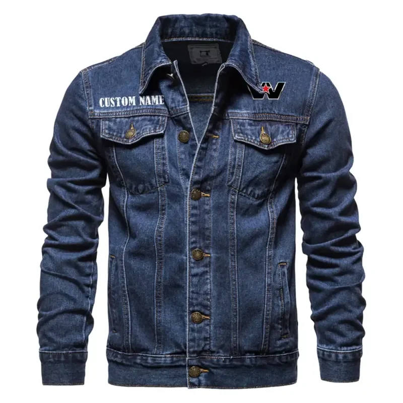 Heavy-Duty Truck Denim Jacket, All-Season Denim for Riders CAR190 - Dark Blue