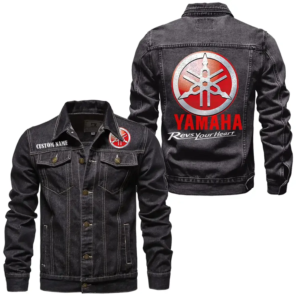 Road Motorcycle Denim Jacket, Rugged Jacket Garage Comfort CAR190 - Black